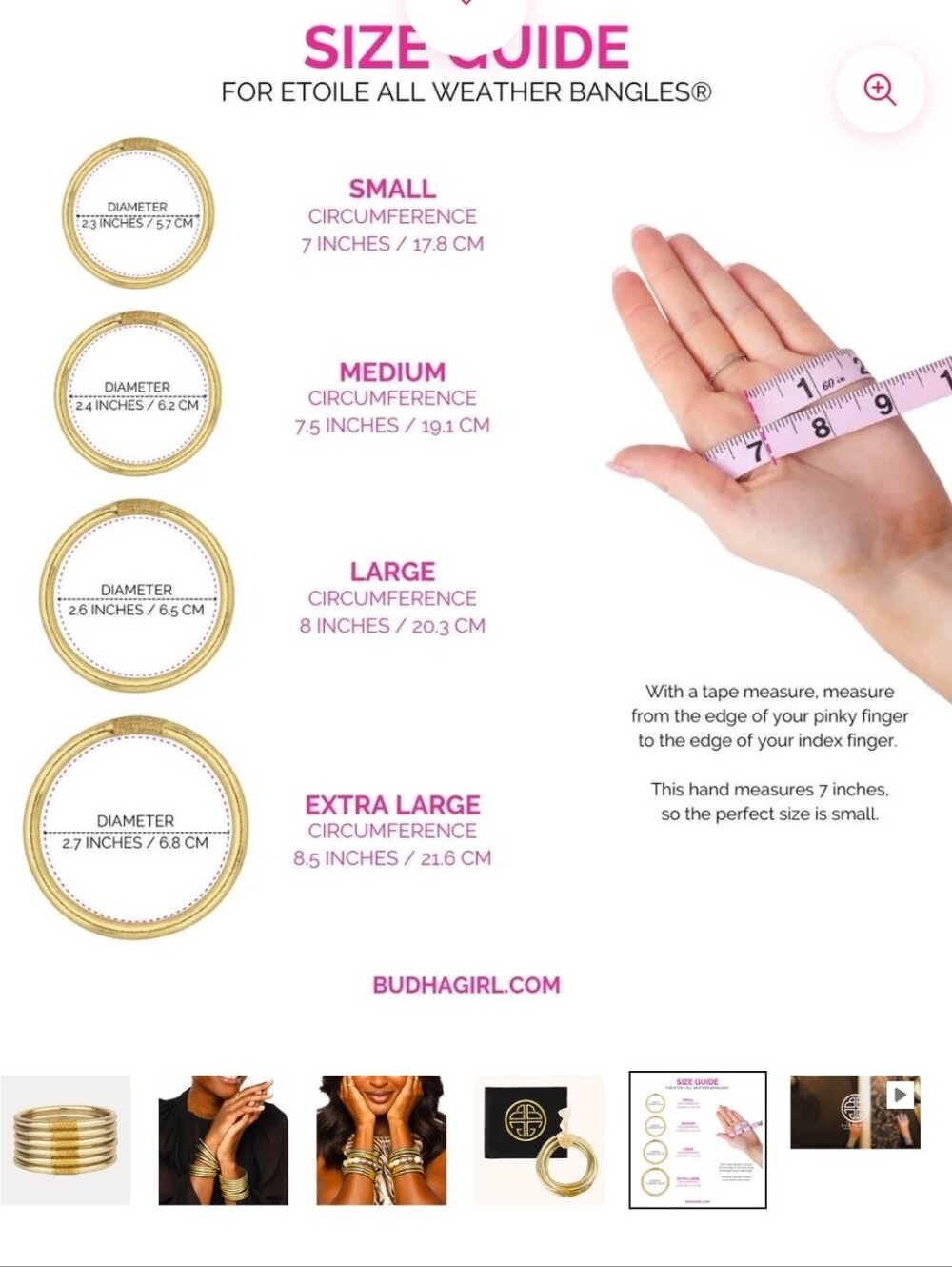 Budhagirl Etoile All Weather Bangle Single New - Picture 7 of 7